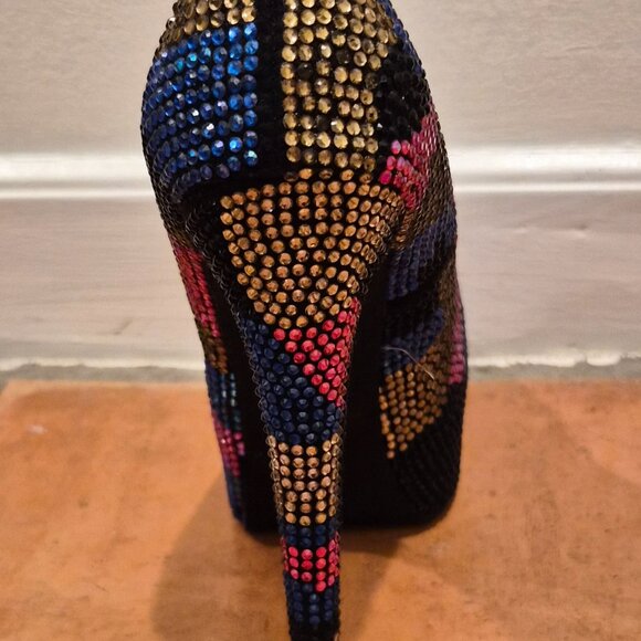 Steve Madden Dyvinal Multicolor Rhinestone Platform Pumps - Picture 3 of 3
